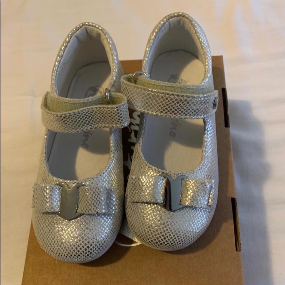 Naturino Silver Toddler Dress Shoes